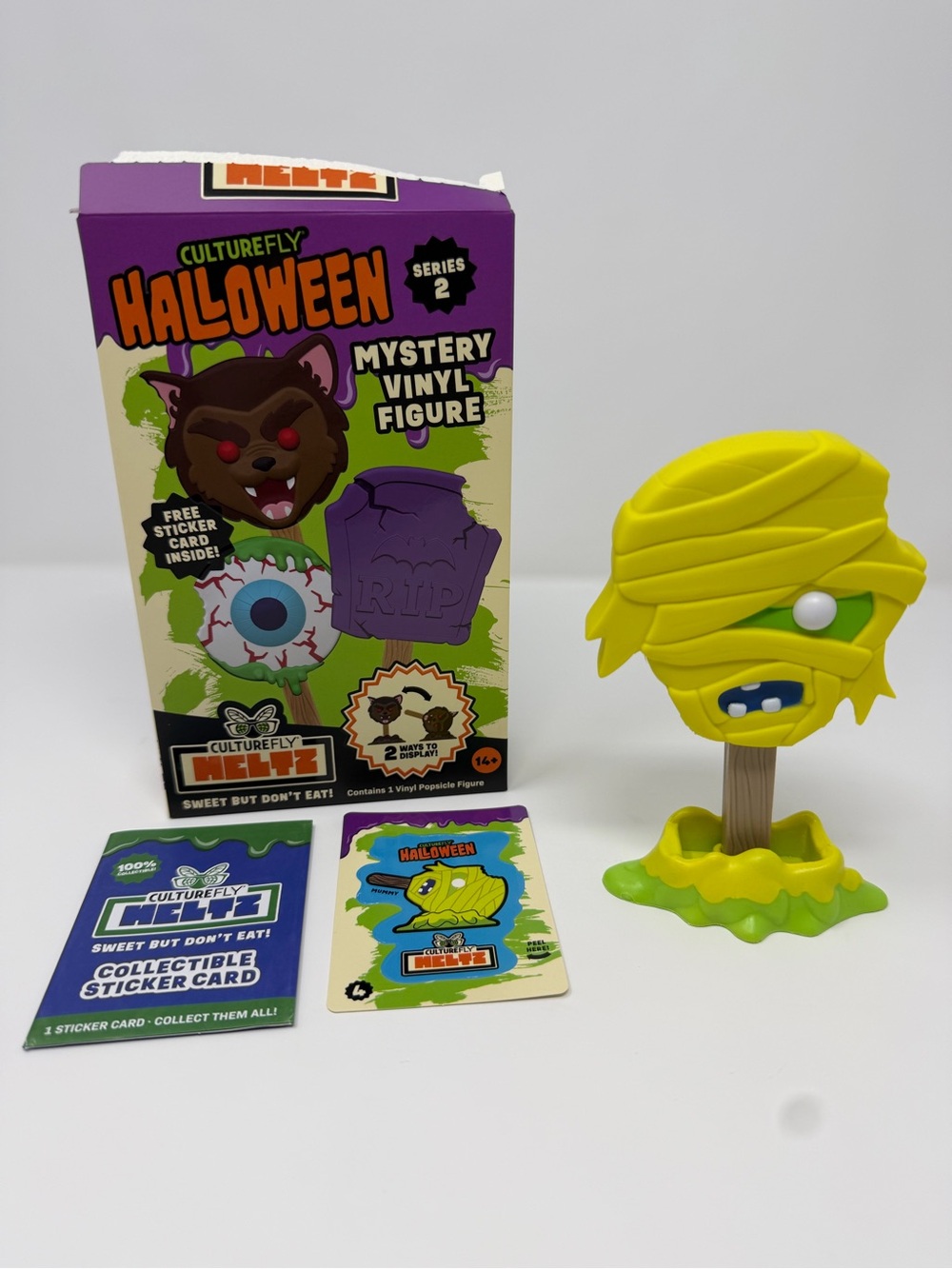 CultureFly Halloween Series 2 Yellow Mummy Mystery Vinyl Figure